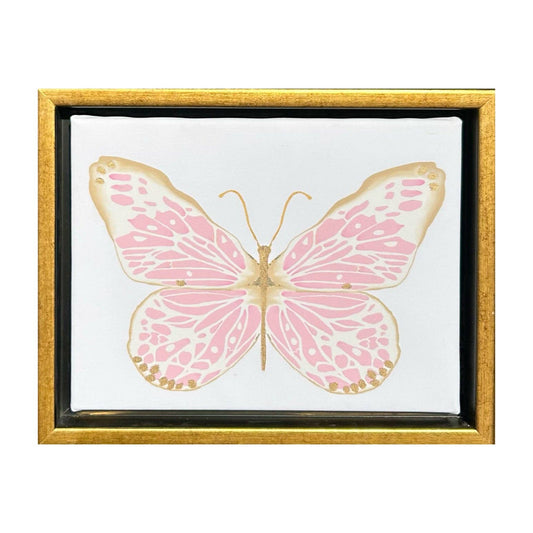 Framed Mini “Pink/Tan Butterfly”