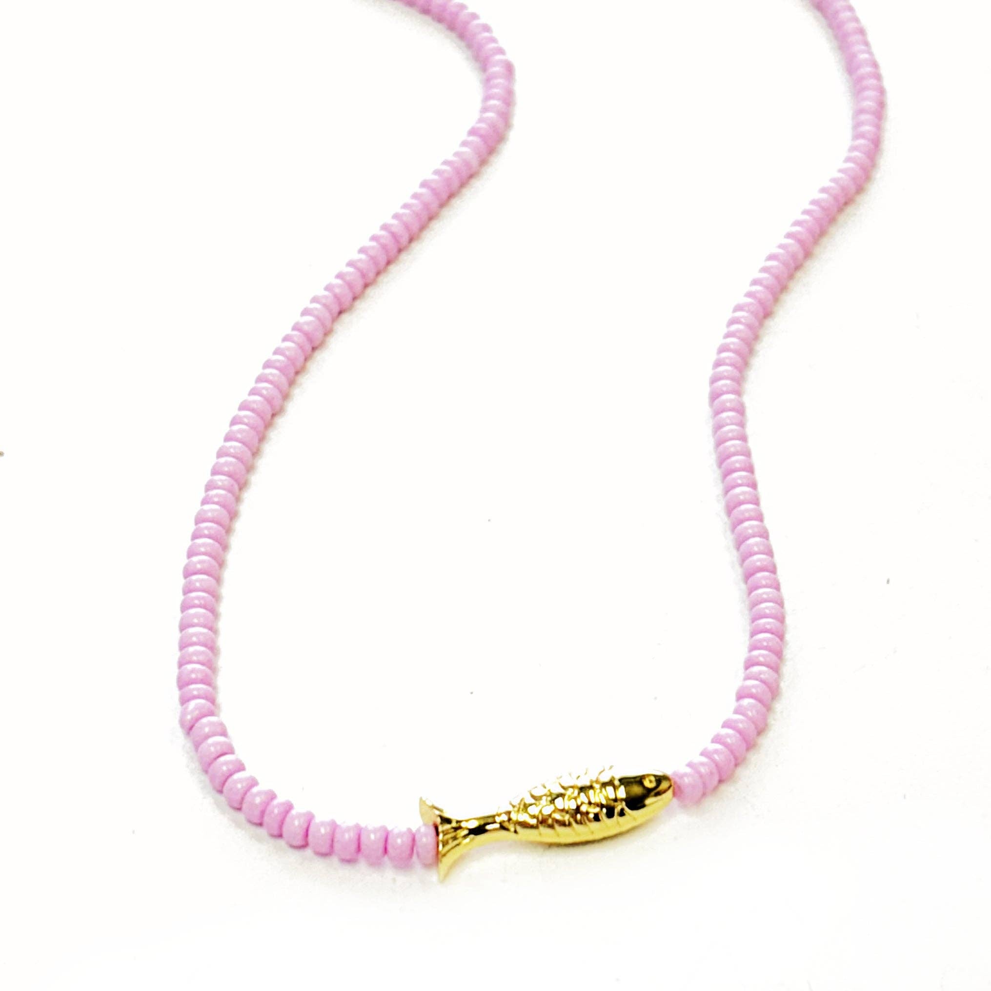 Lucky Fish Beaded Necklace
