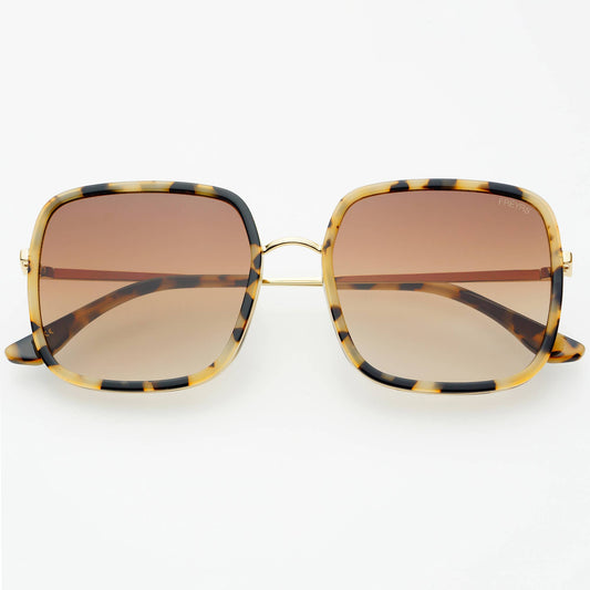 Cosmo Acetate Womens Square Sunglasses milky tortoise