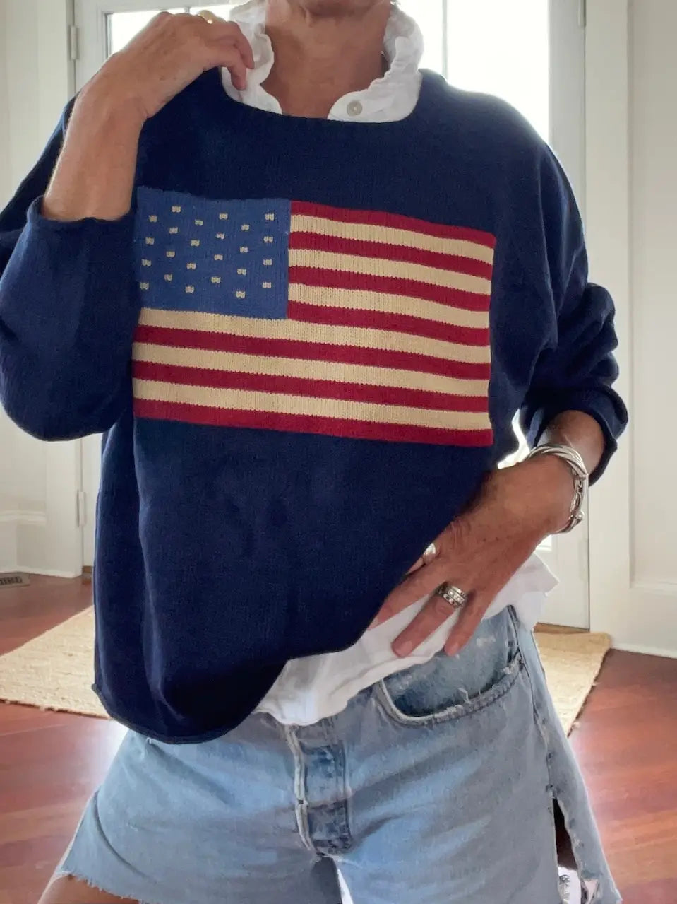 usa flag sweater