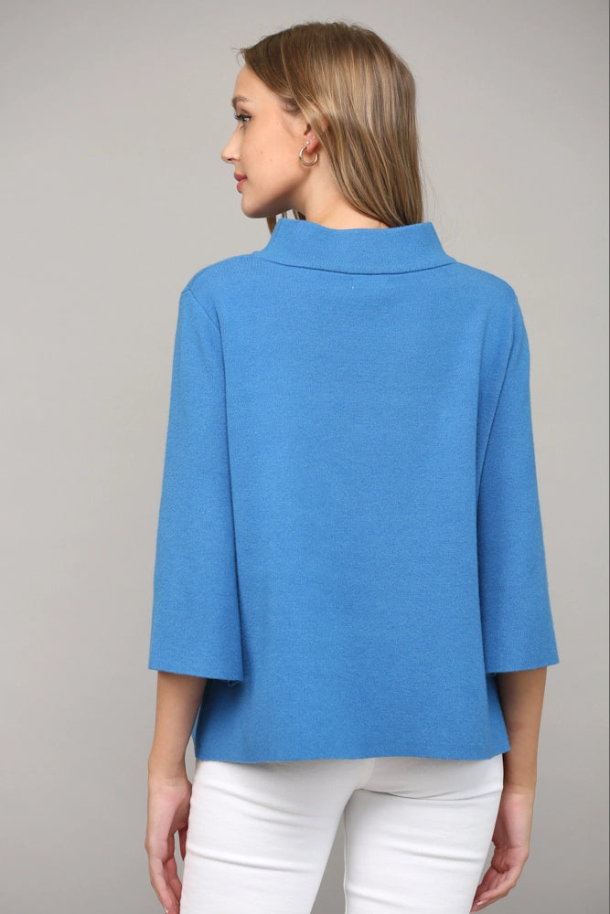davis mock neck sweater