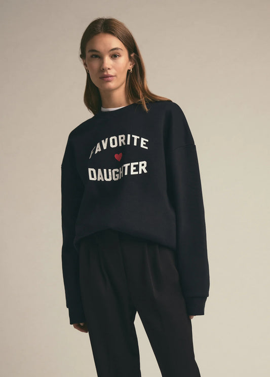 favorite daughter heart sweatshirt