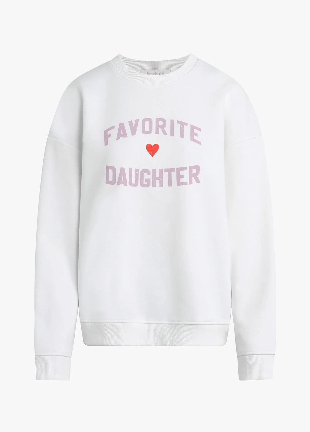 favorite daughter heart logo sweatshirt
