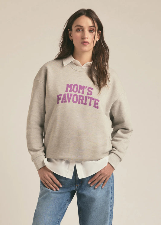 mom's favorite logo sweatshirt