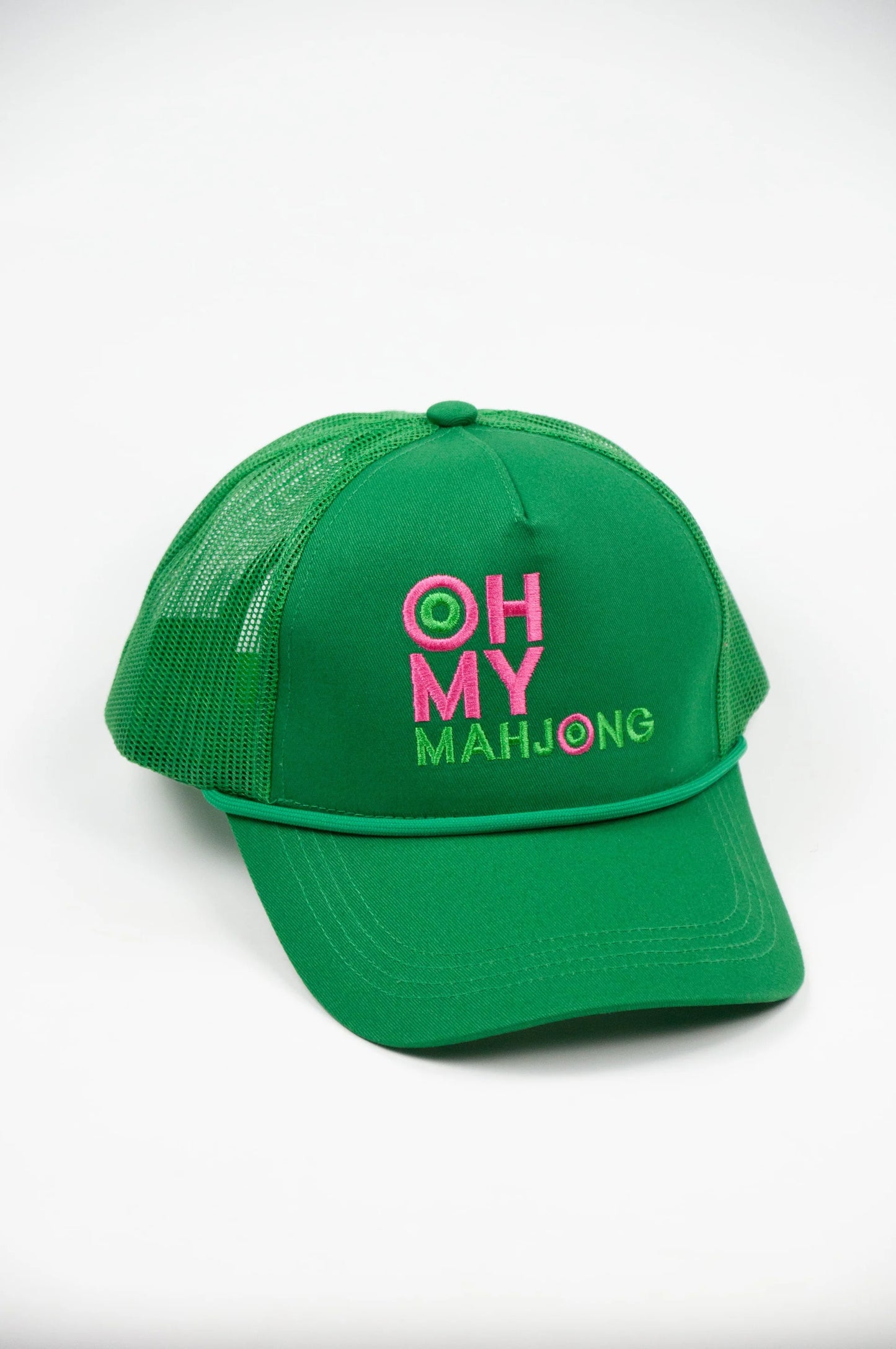 green oh my mahjong hat