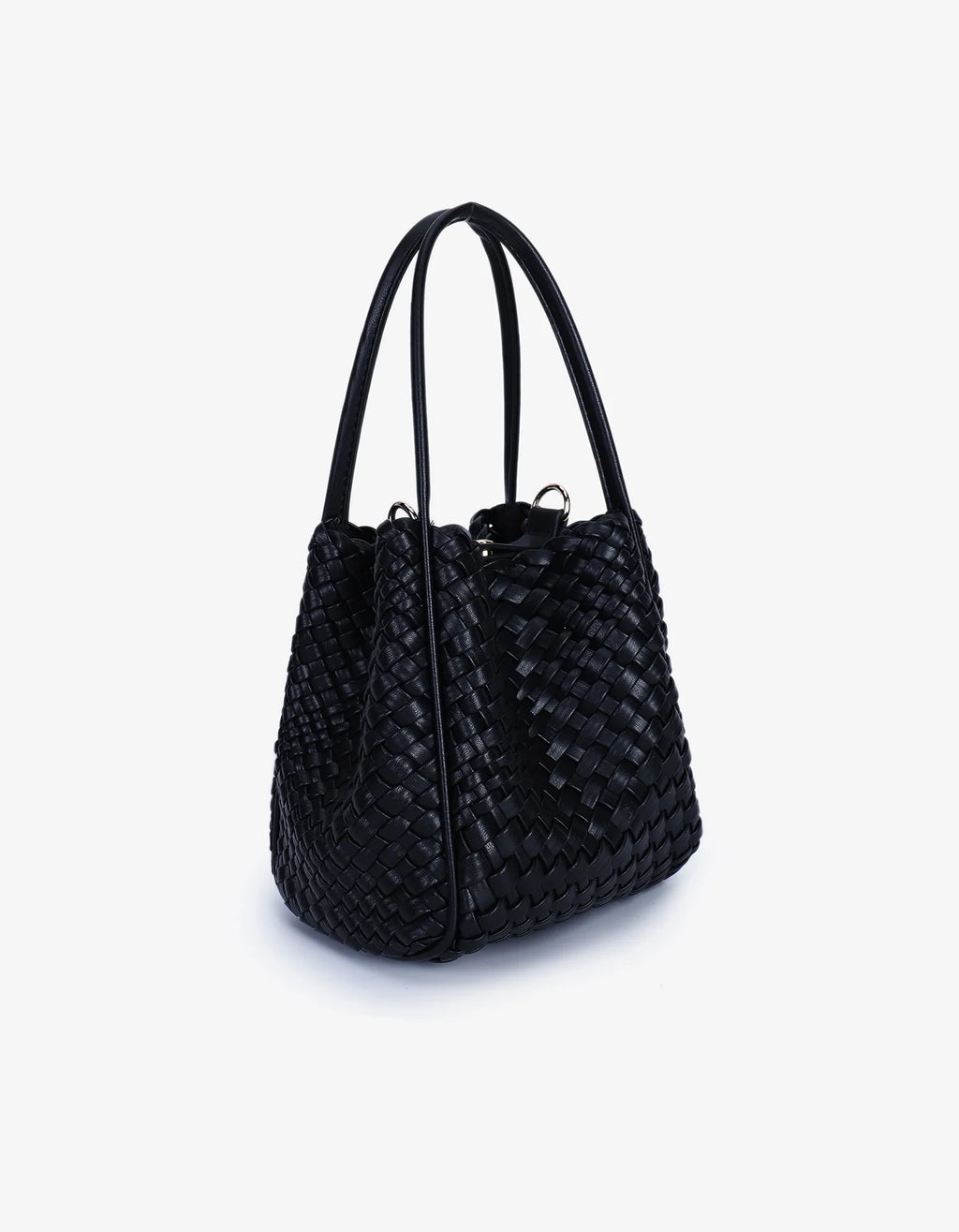 hollace mini tote woven black