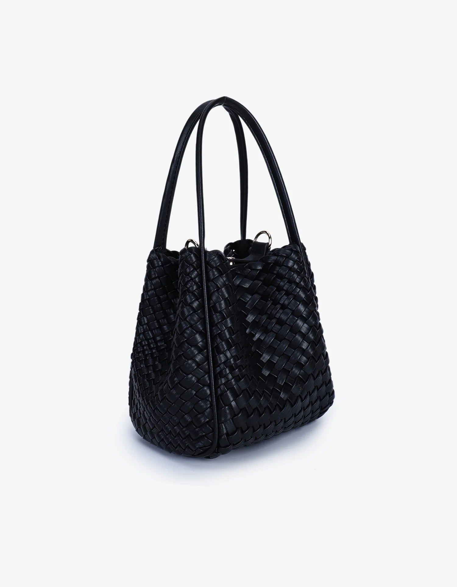 hollace mini tote woven black
