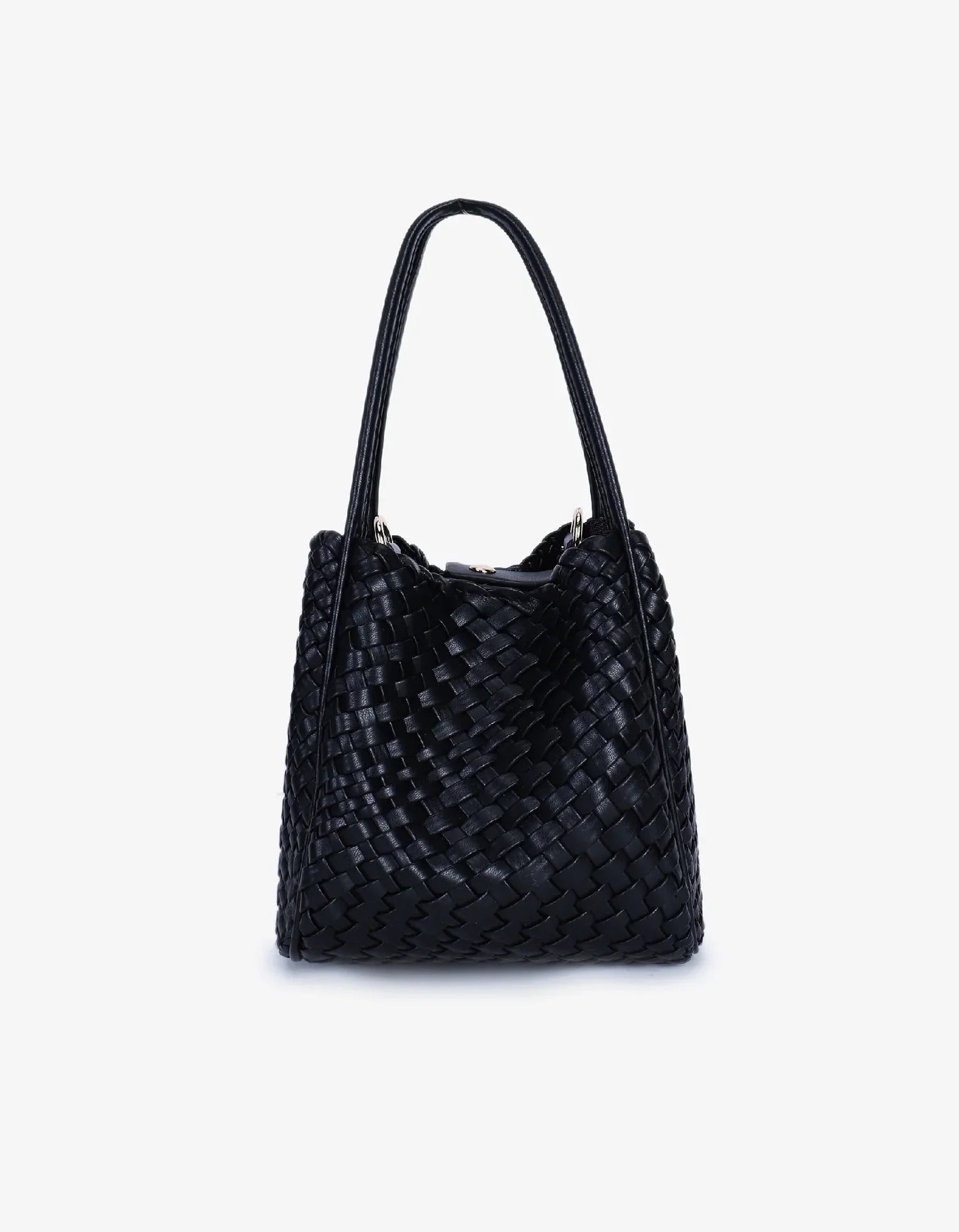 hollace mini tote woven black