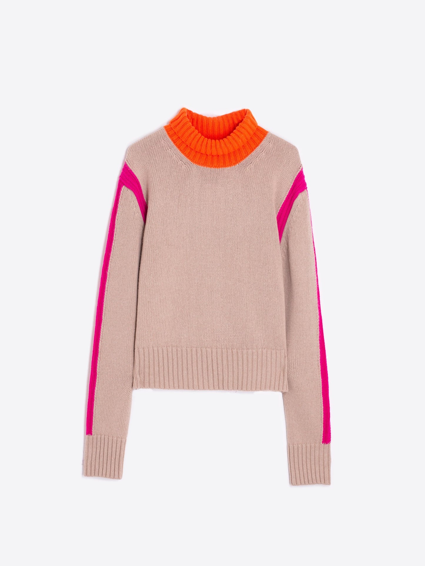 jersey colorblock sweater