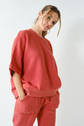 malibu lounge drop shoulder top
