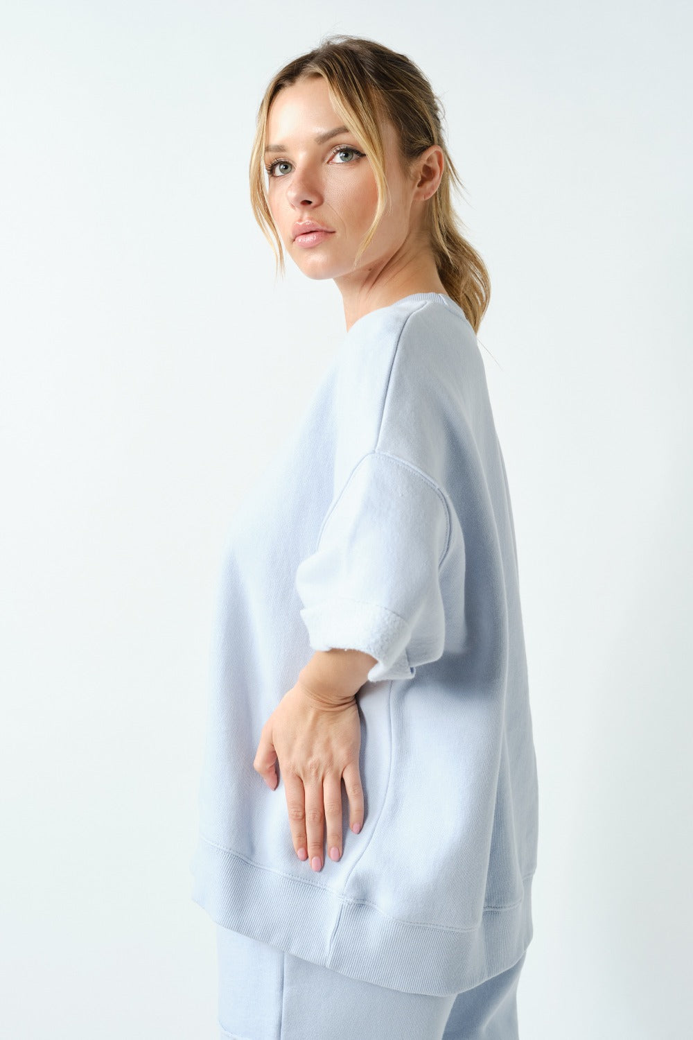 malibu lounge drop shoulder top