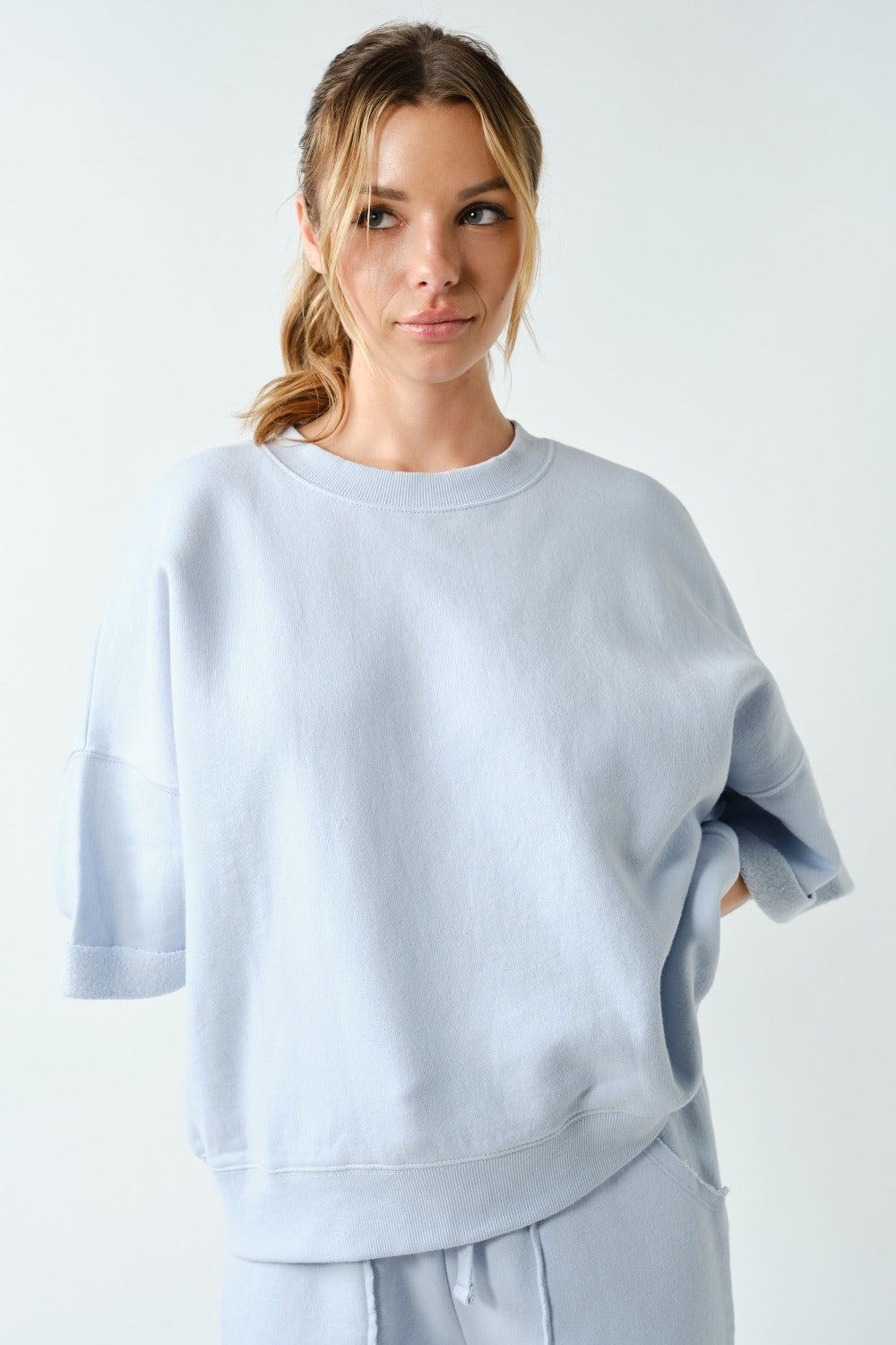 malibu lounge drop shoulder top