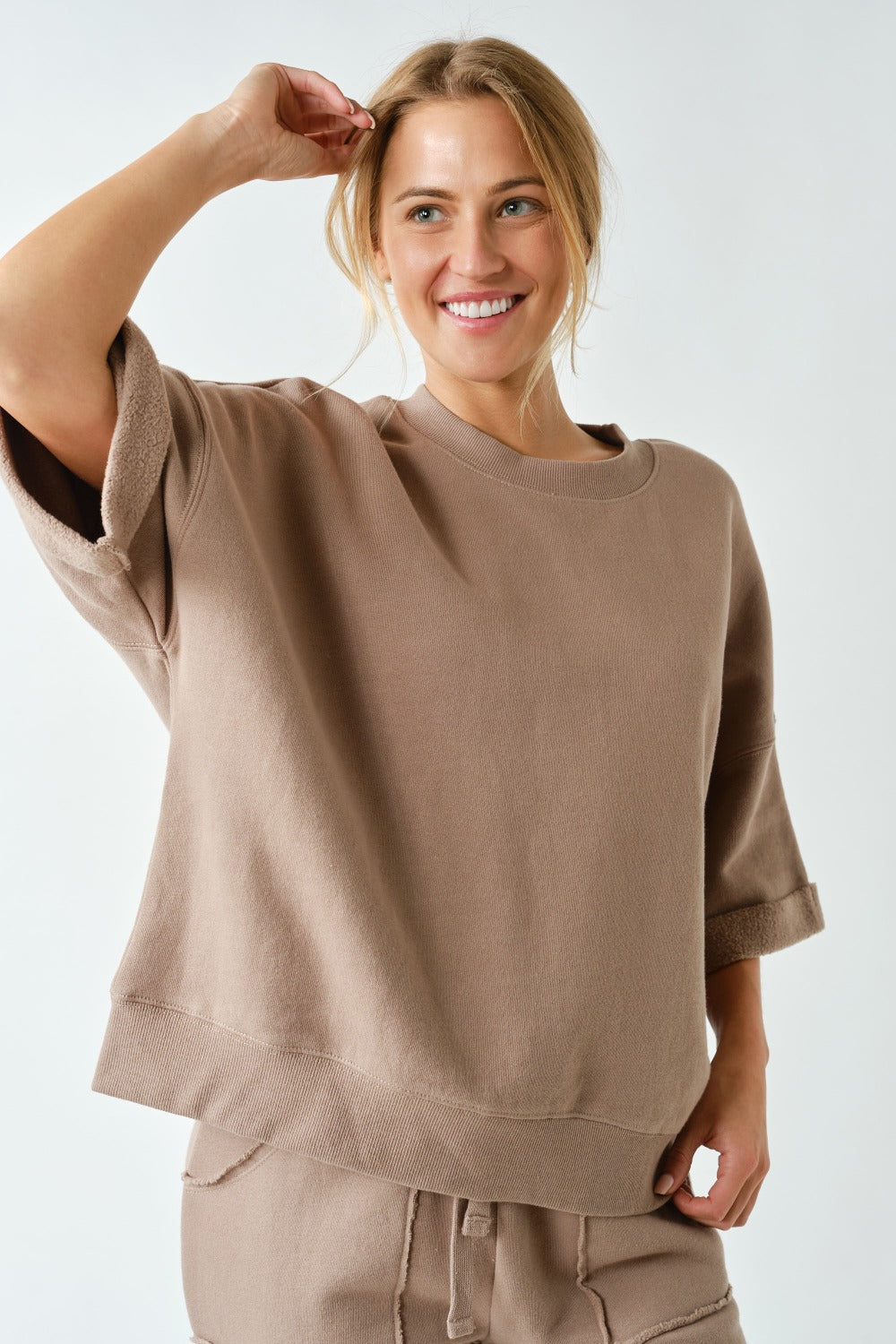 malibu lounge drop shoulder top