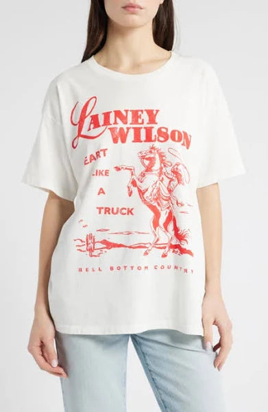 lainey wilson bell bottom country merch tee