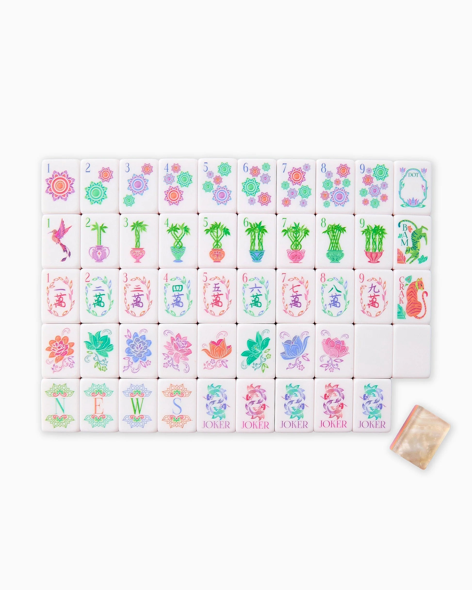 pearlescent mahjong tiles