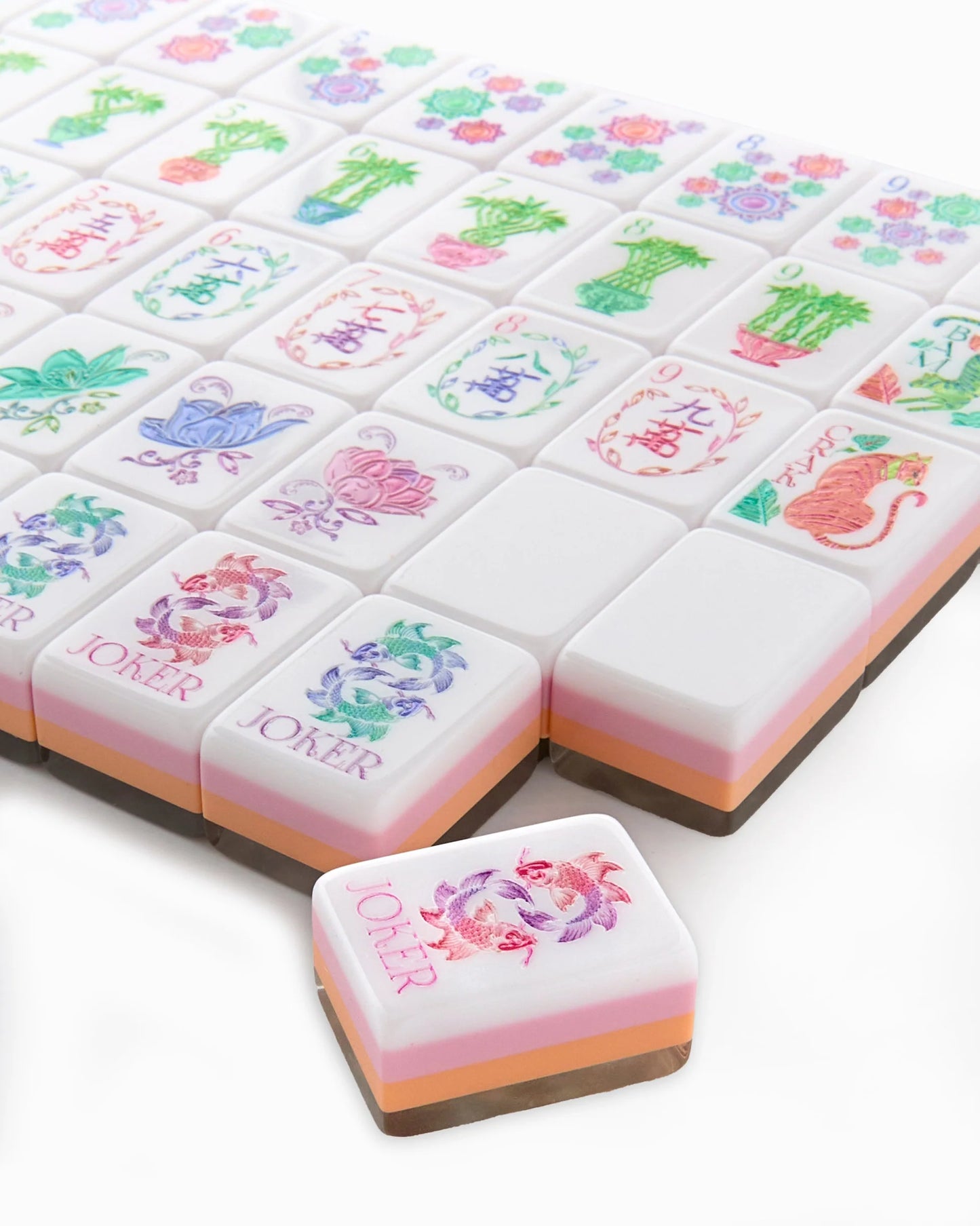 pearlescent mahjong tiles
