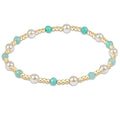extends pearl sincerity 4mm gemstone bracelet - amazonite