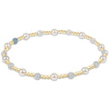 extends pearl sincerity 4mm gemstone bracelet - aquamarine