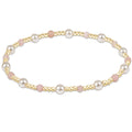 extends pearl sincerity 4mm gemstone bracelet - pink opal