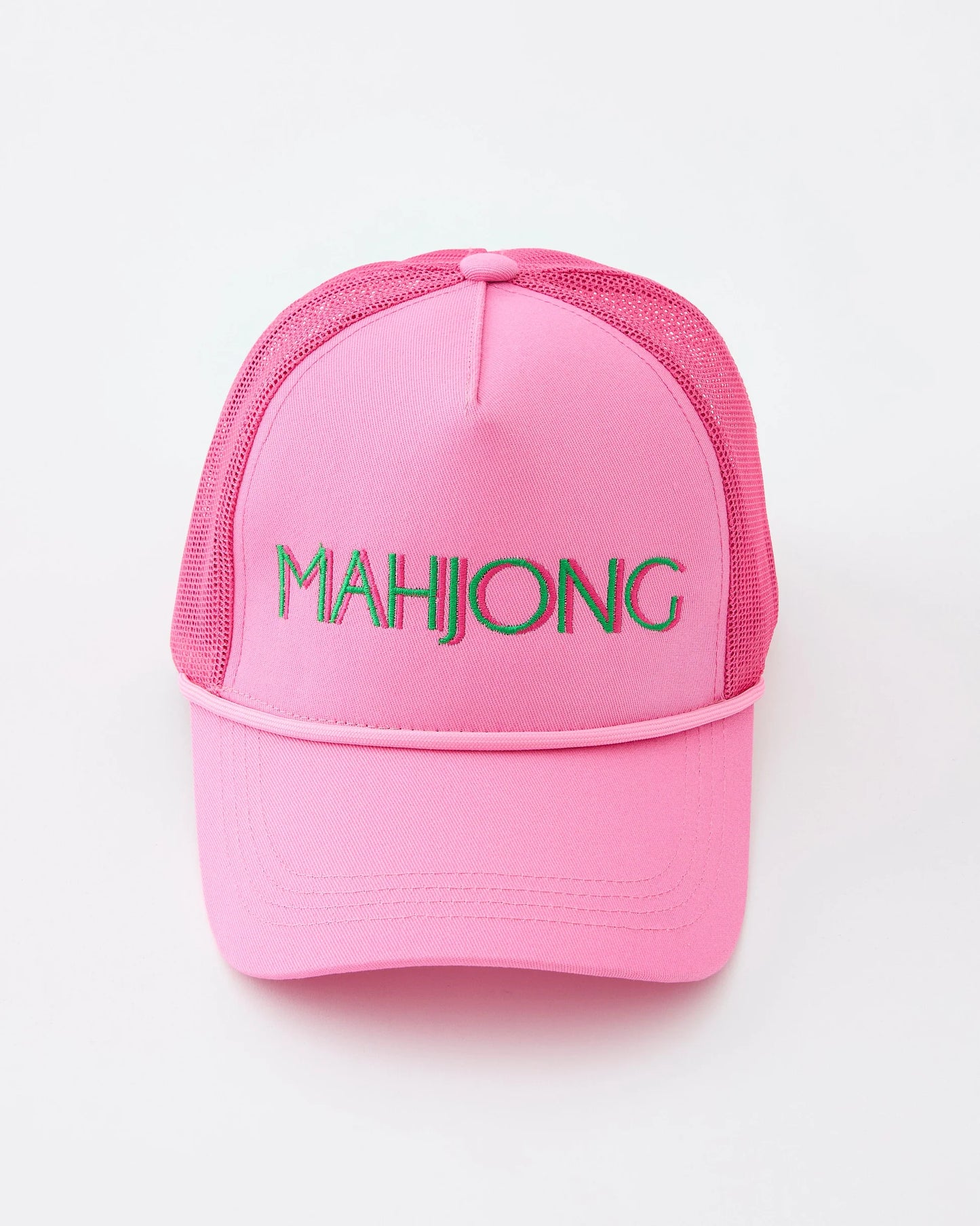 pink mahjong hat