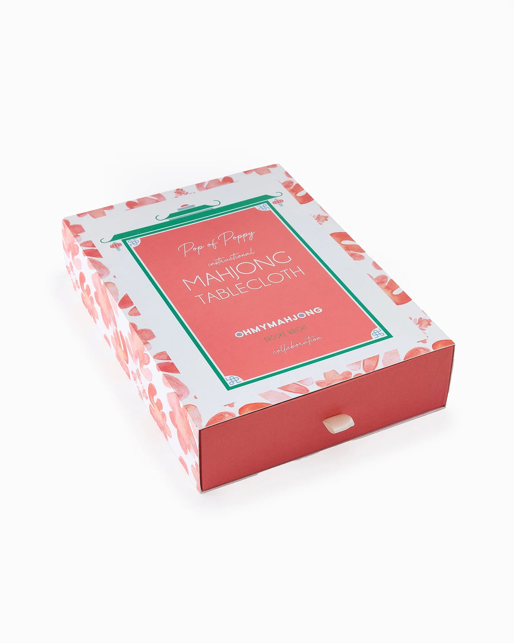 pop of poppy instructional mahjong mat