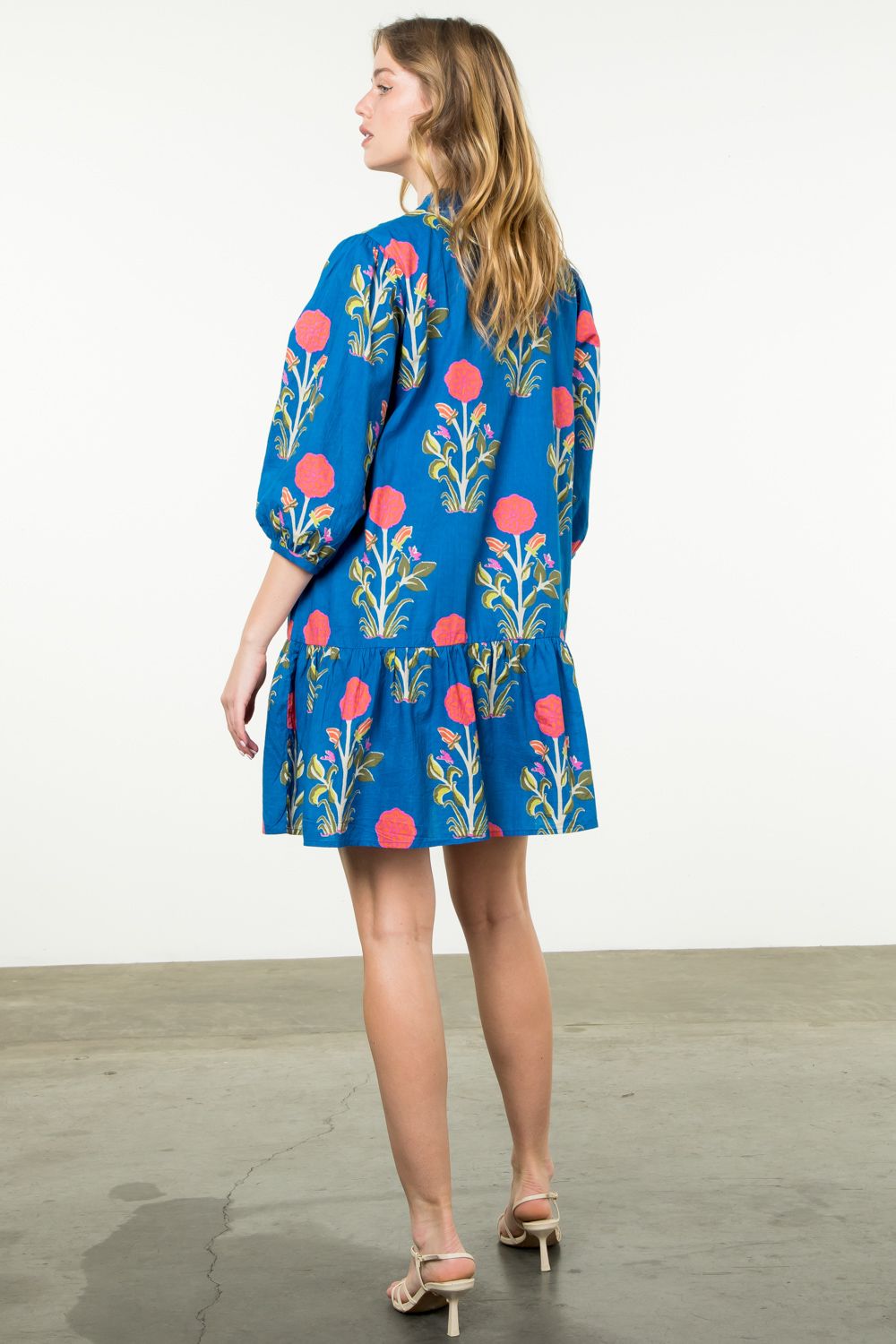 colleen block print dress