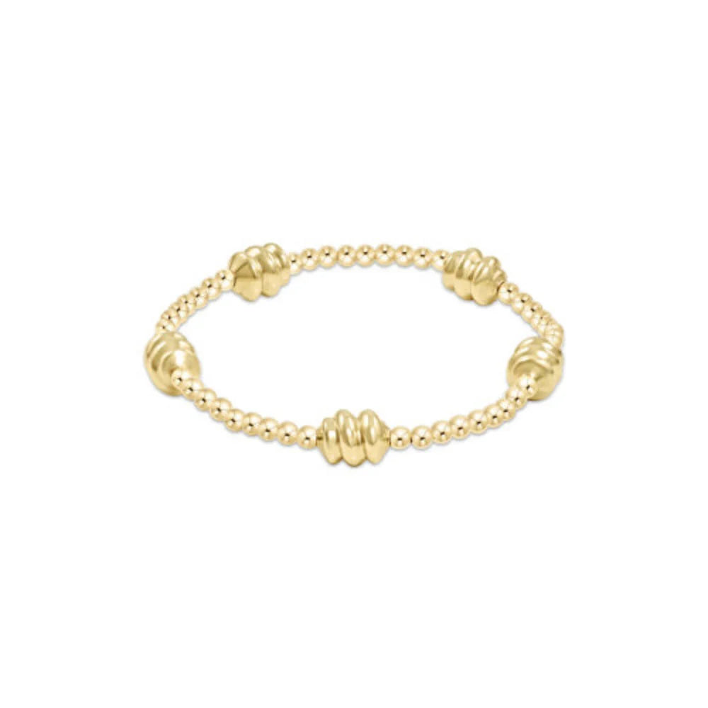 admire gold 3mm bead bracelet gold