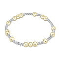 hope unwritten 5mm bead bracelet mixed metal