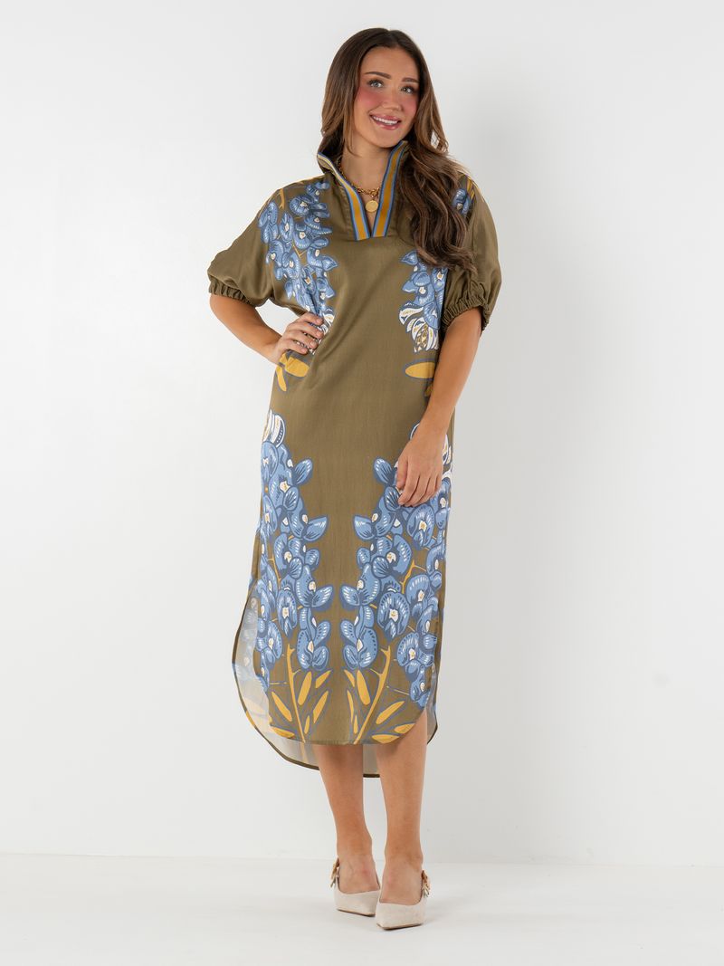 poppy caftan bluebonnet