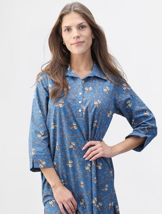 sara dress blue meadow