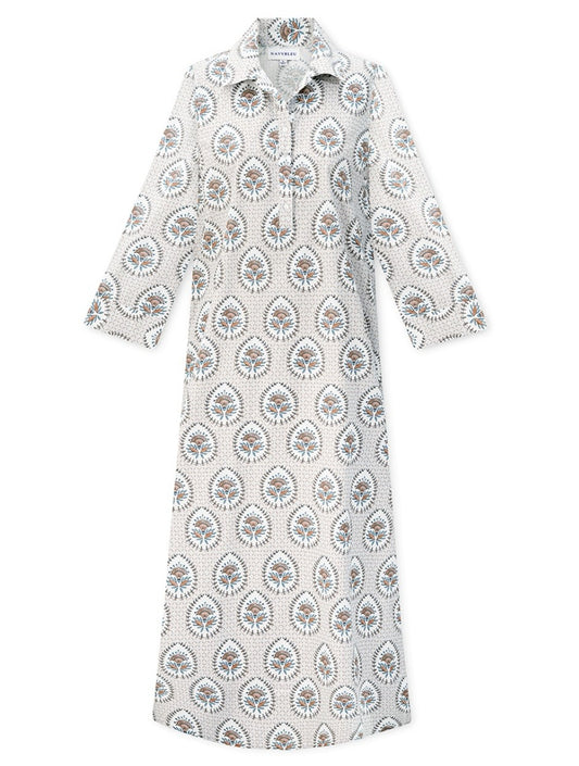 sara dress brown medallion