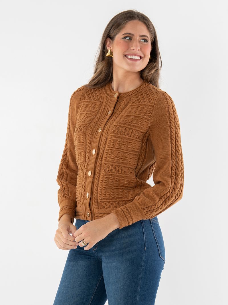 chloe cardigan brown sugar
