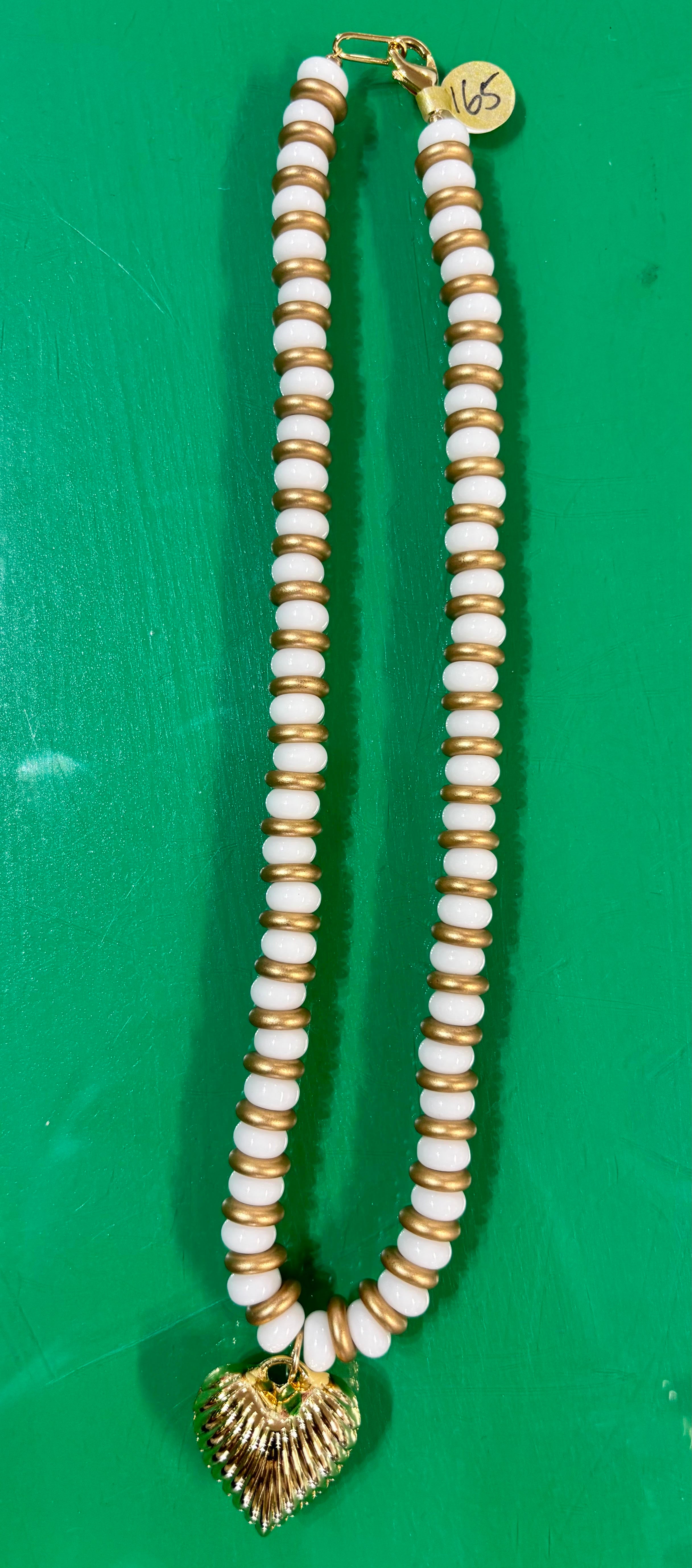 golden heart necklace