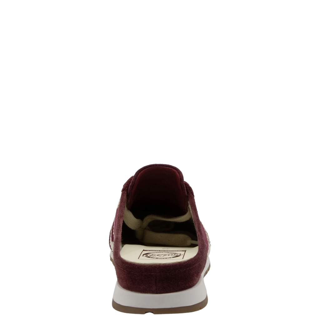 venice w26 wine velvet backless sneakers
