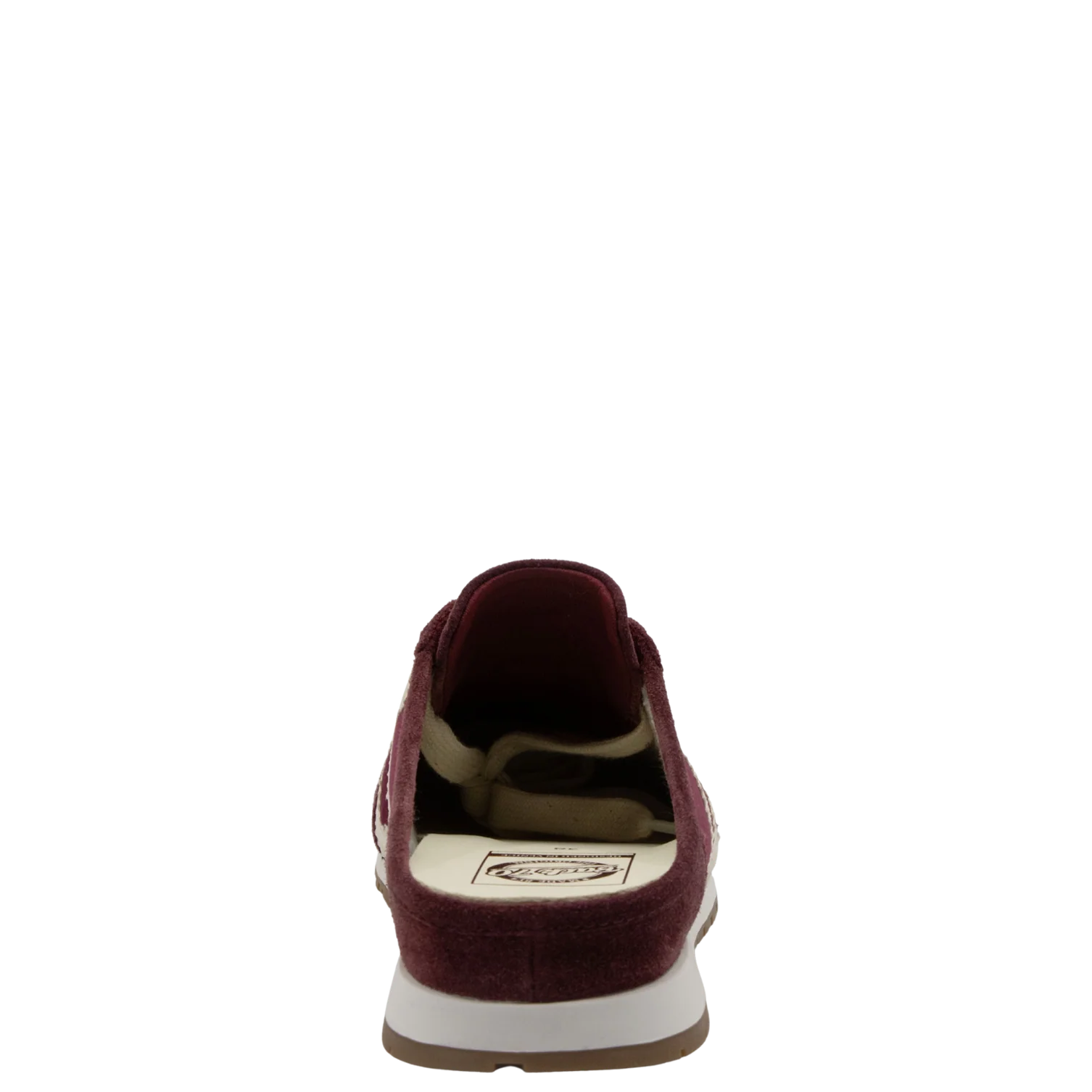 venice w26 wine velvet backless sneakers
