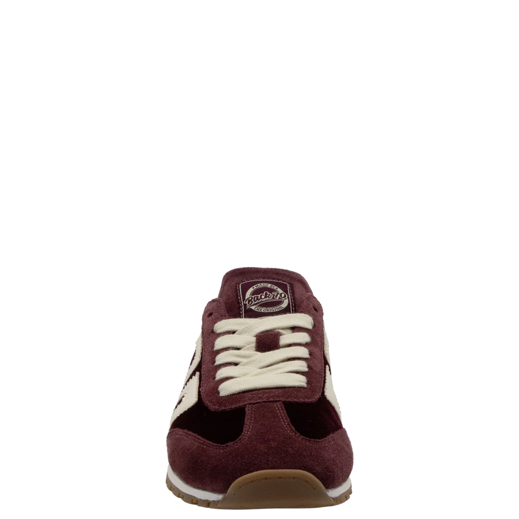 venice w26 wine velvet backless sneakers
