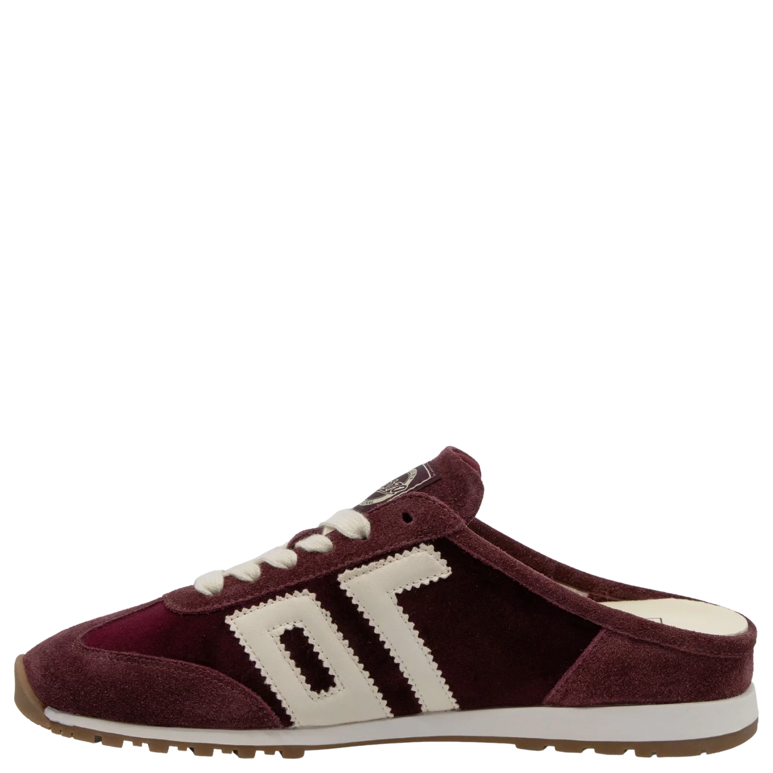 venice w26 wine velvet backless sneakers
