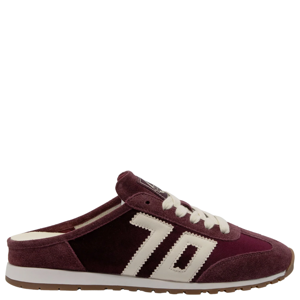 venice w26 wine velvet backless sneakers