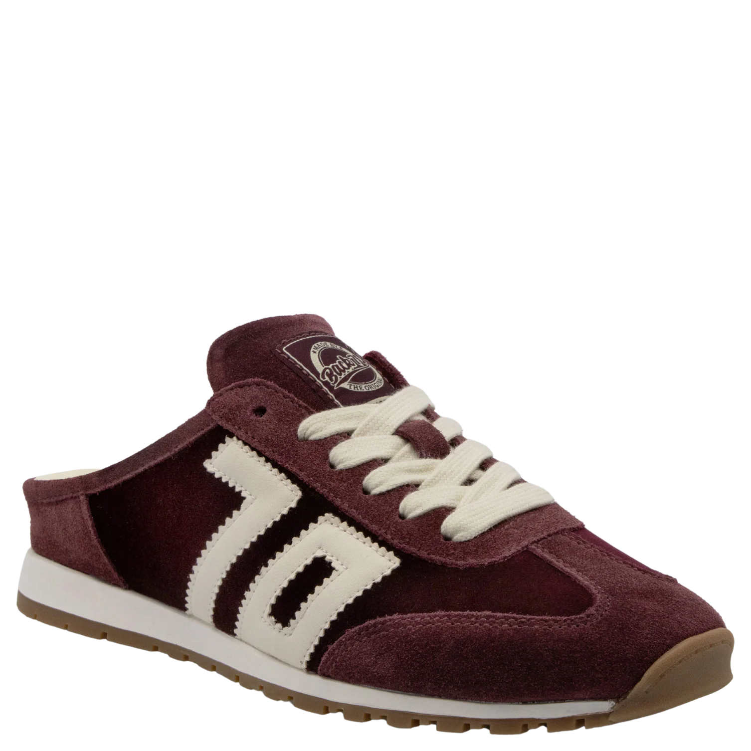 venice w26 wine velvet backless sneakers
