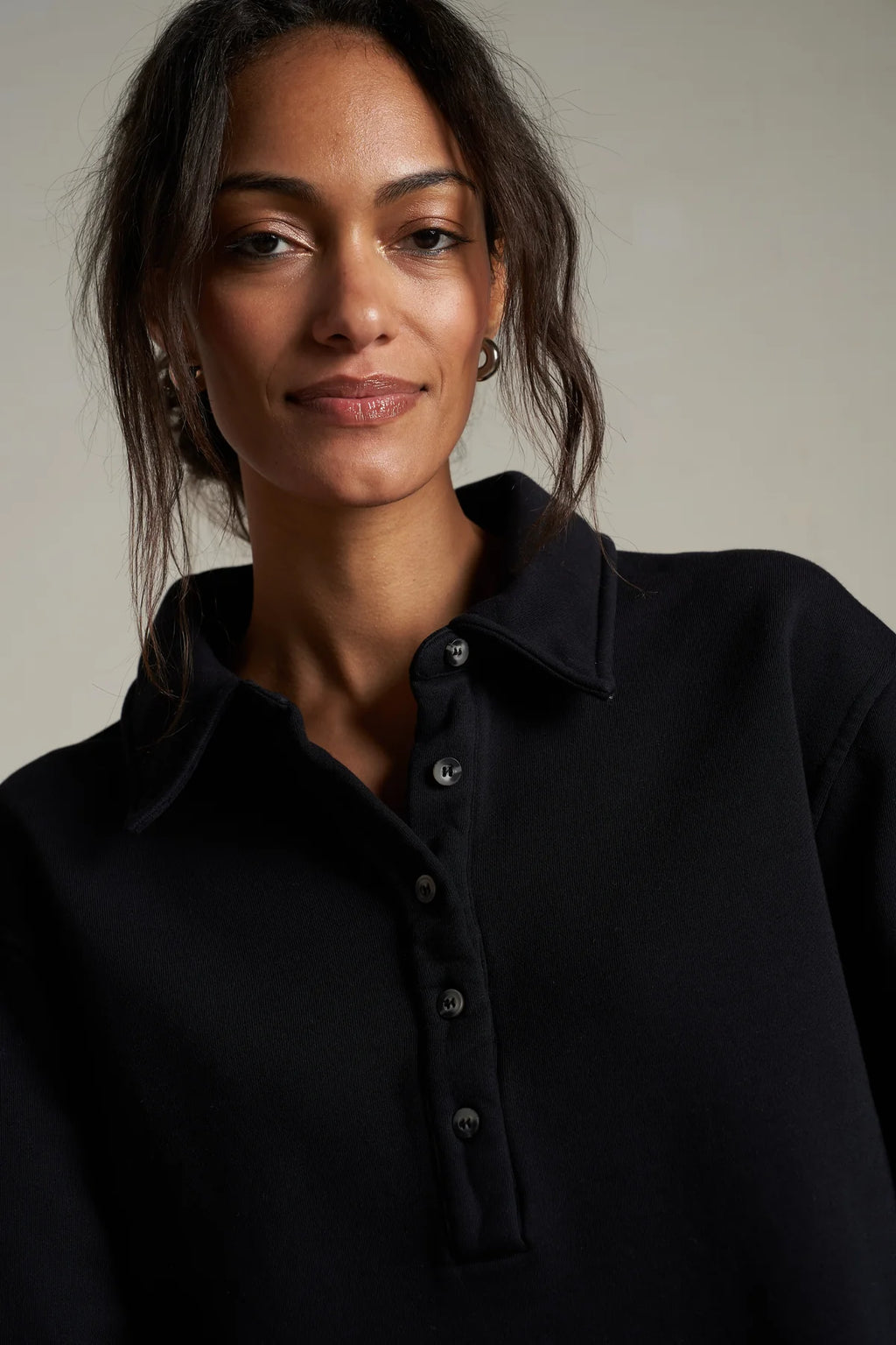 vinny collared sweatshirt