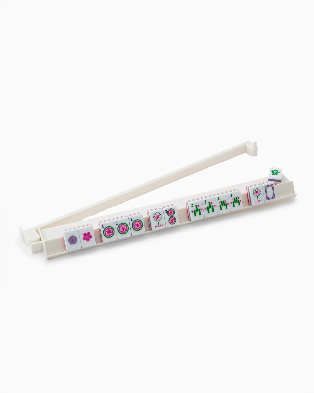 white acrylic rack and pusher set