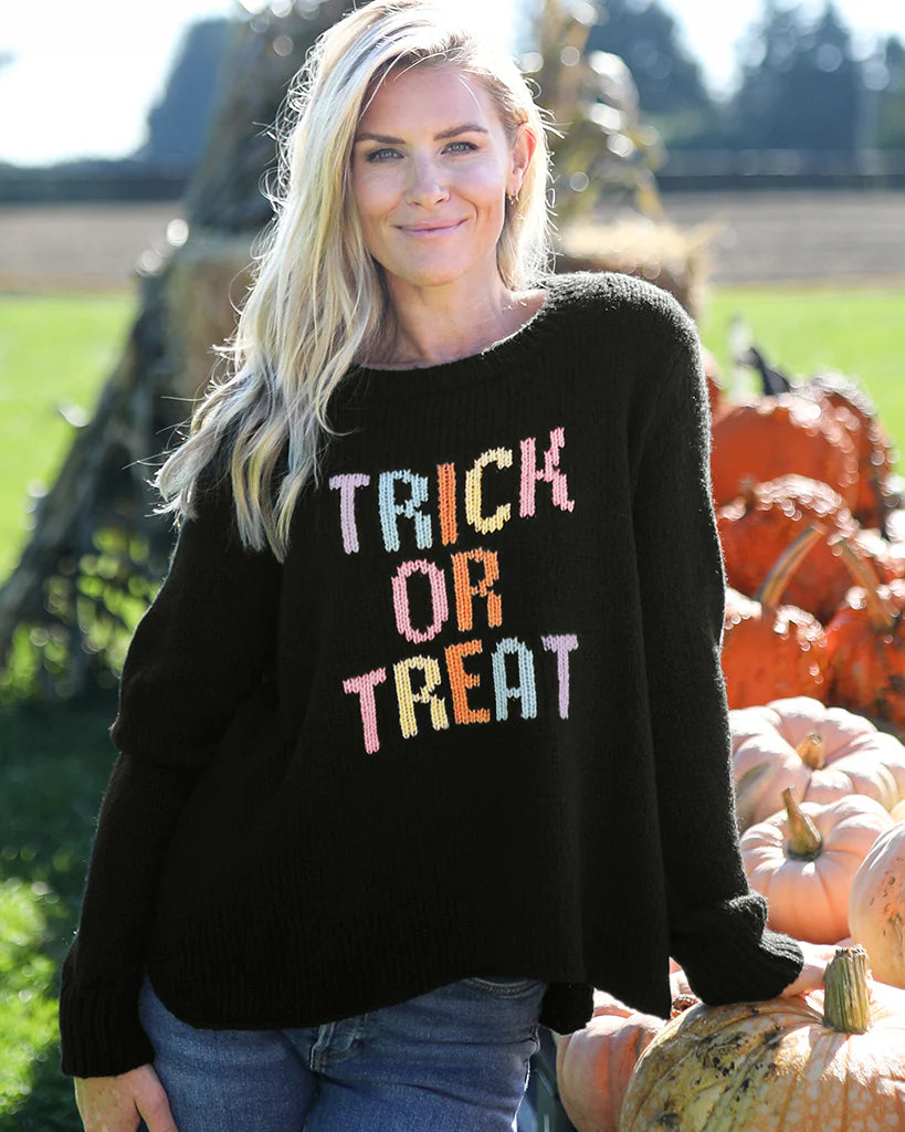 trick or treat crew chunky sweater