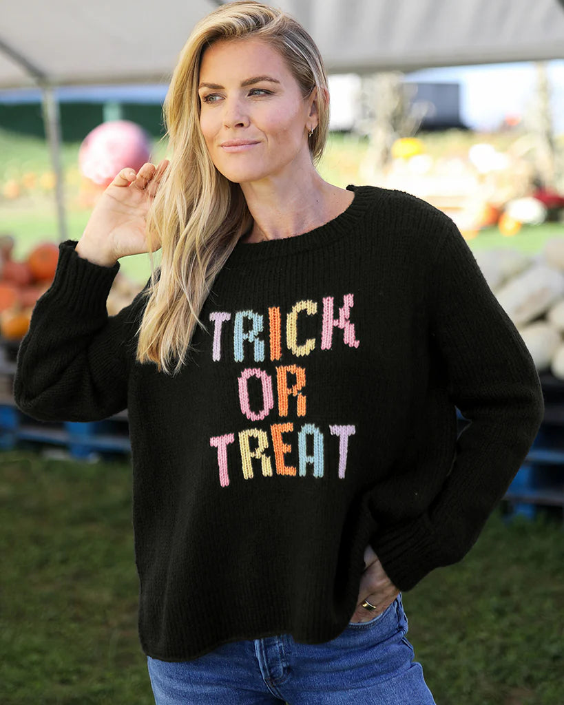 trick or treat crew chunky sweater