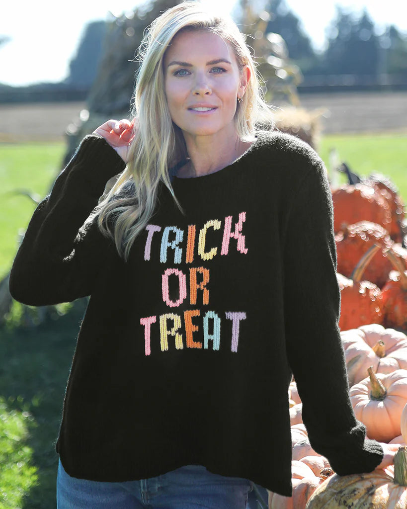 trick or treat crew chunky sweater