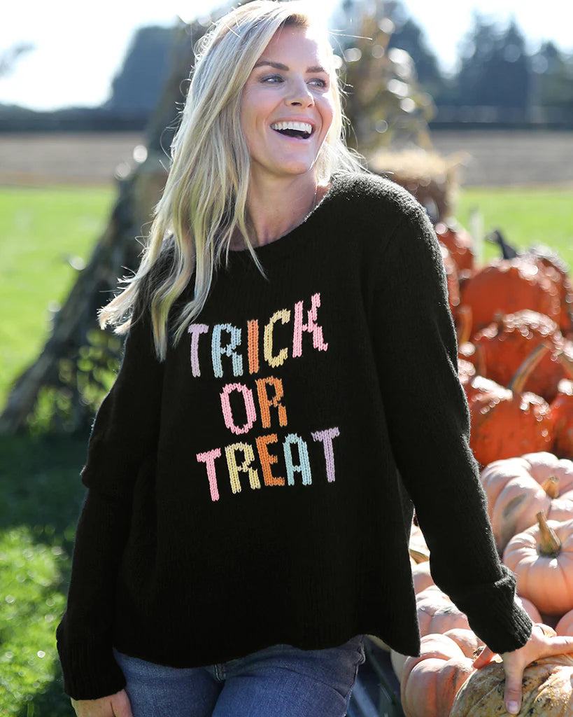 trick or treat crew chunky sweater