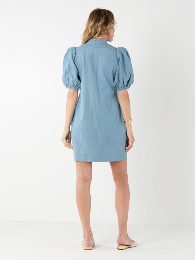 hampton mini dress denim