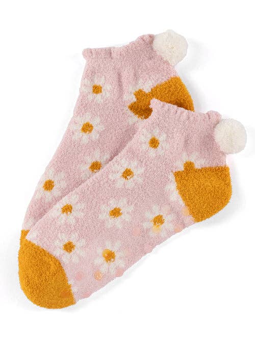 daisy socks blush