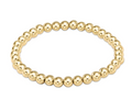 classic gold 5mm bead bracelet-extends