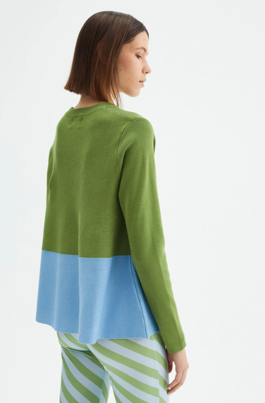manu two-tone sweater