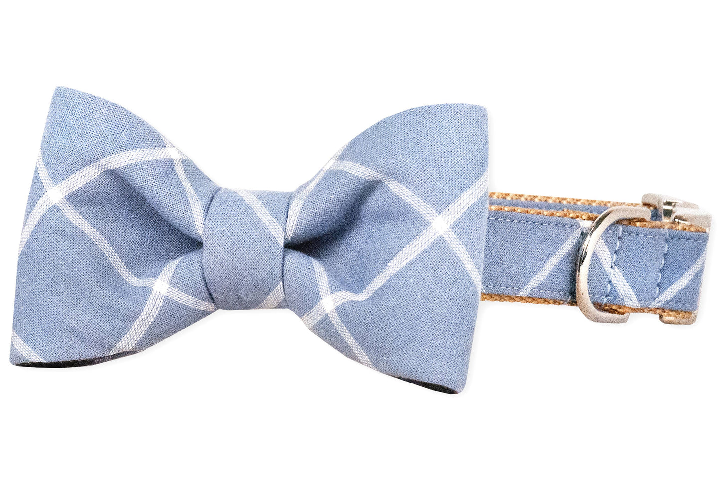 Nantucket Plaid Bow Tie Dog Collar
